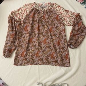 Floral and Paisley Women's Top size small